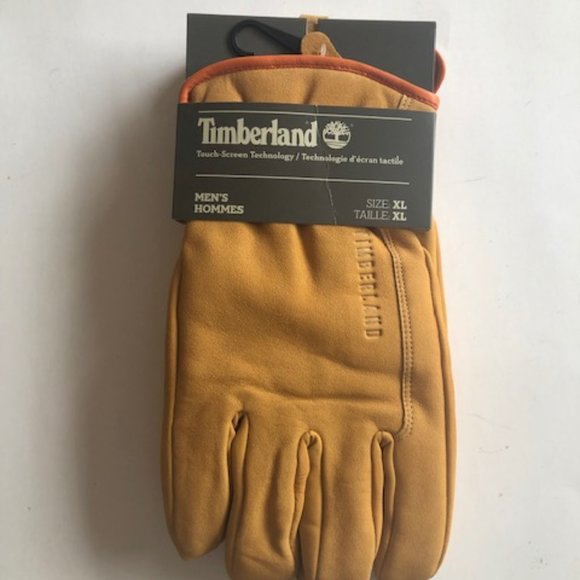 Timberland Leather Nubuck Tech Wheat Yellow Glove. Gloves. NWT. Size: Large - Picture 2 of 13